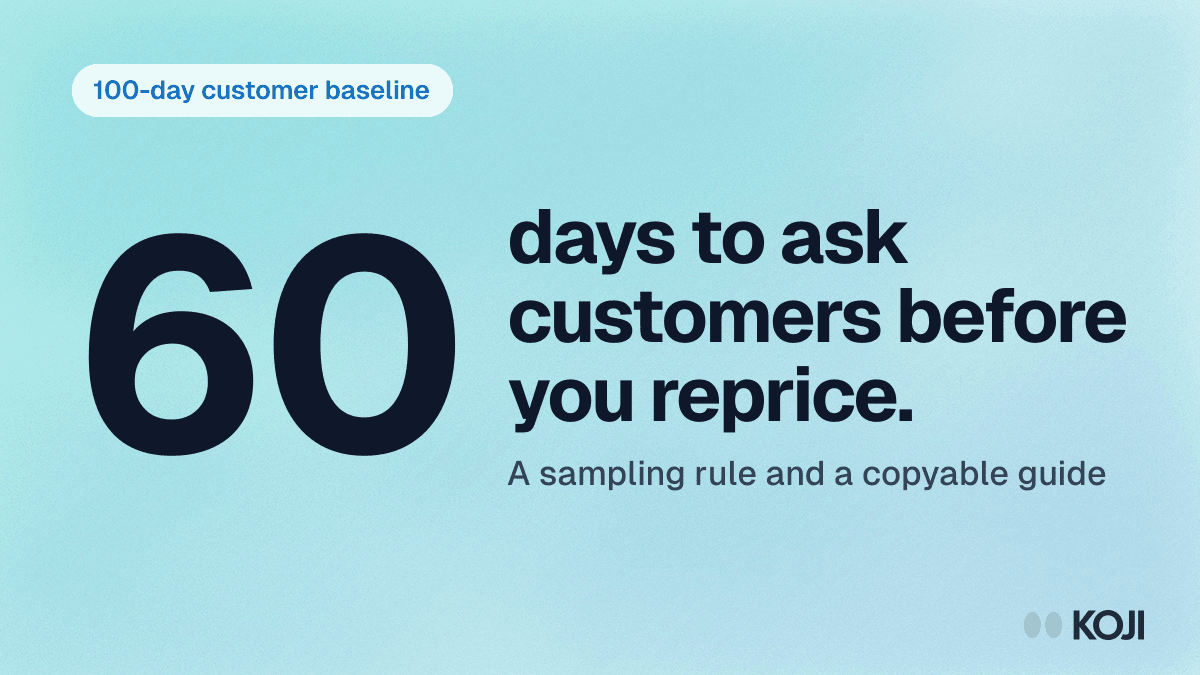 The 100-Day Customer Baseline: A PE Operating Partner Playbook for Interviewing a New Portfolio Company's Customers cover