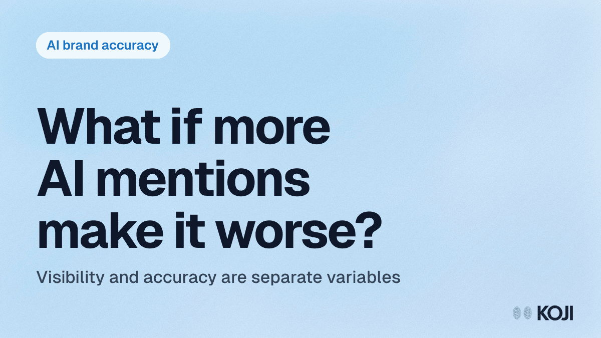 When AI Describes Your Product Wrong (2026): Why More Mentions Can Make Your Positioning Worse cover
