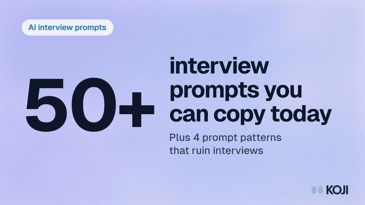 AI Customer Interview Prompts: 50+ Examples That Drive Real Insights (2026) cover