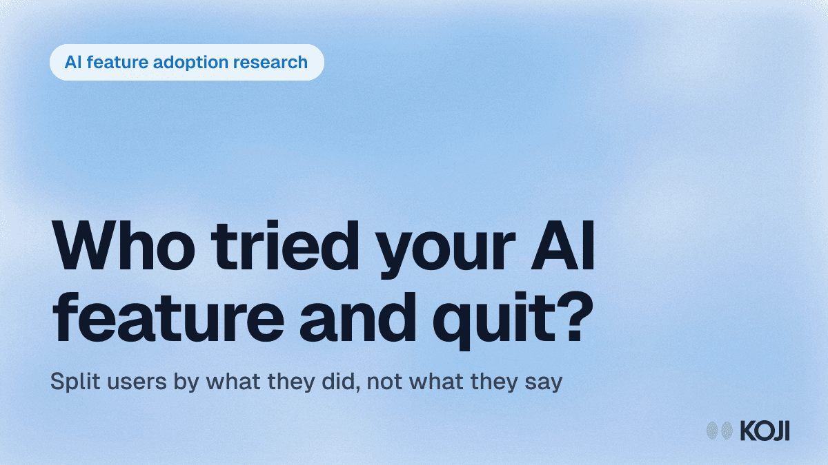 AI Feature Adoption Research: A Product Manager Playbook for Finding Out Why Users Do Not Trust or Use Your AI Feature cover