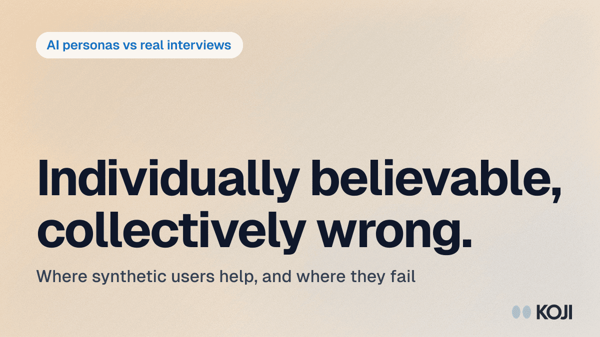 AI Personas vs Real Customer Interviews: The 2026 Reality Check cover