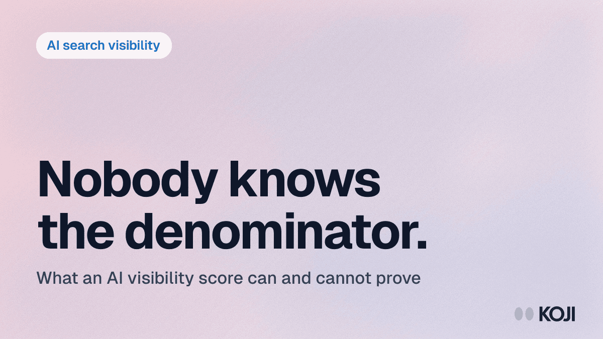 AI Search Visibility (2026): How to Measure Whether AI Actually Recommends You cover