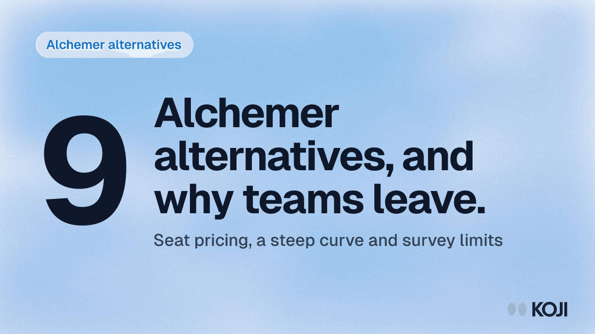 9 Best Alchemer Alternatives in 2026 (SurveyGizmo Competitors Compared) cover