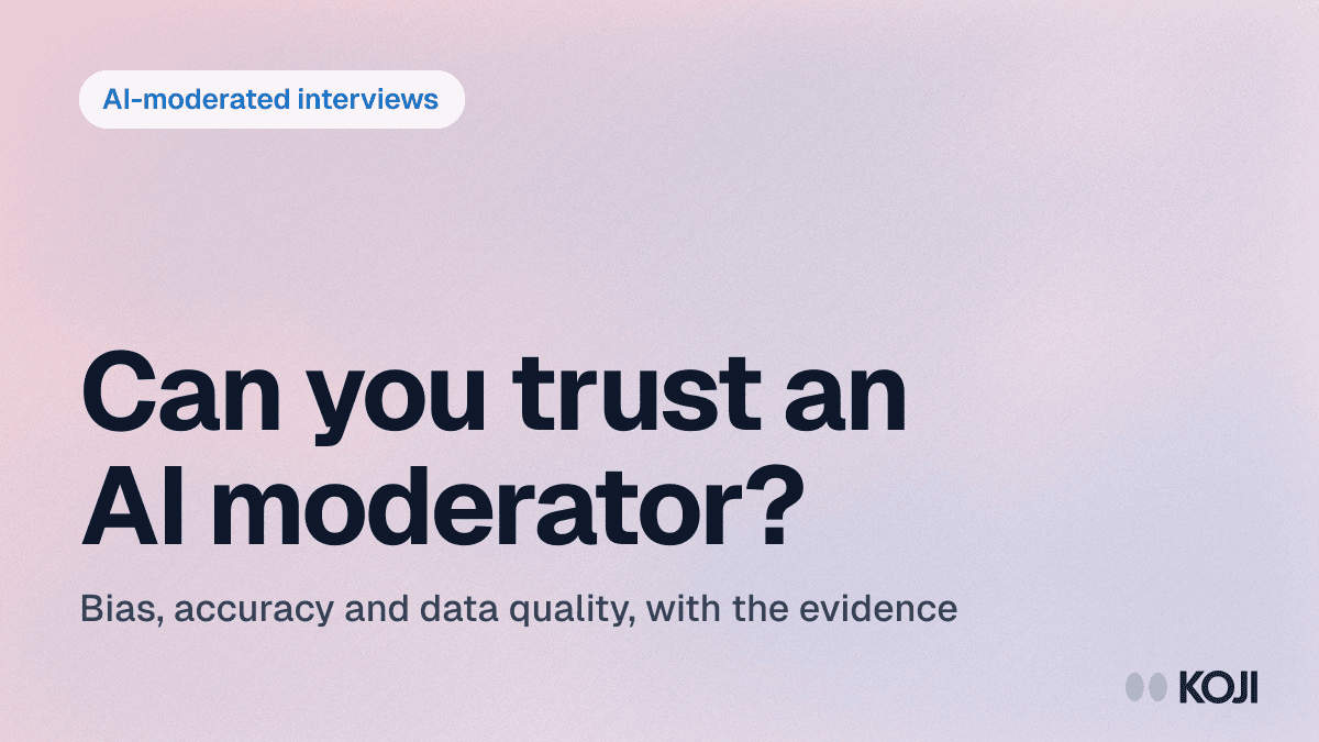 Are AI-Moderated Interviews Reliable? Bias, Accuracy & Data Quality in 2026 cover