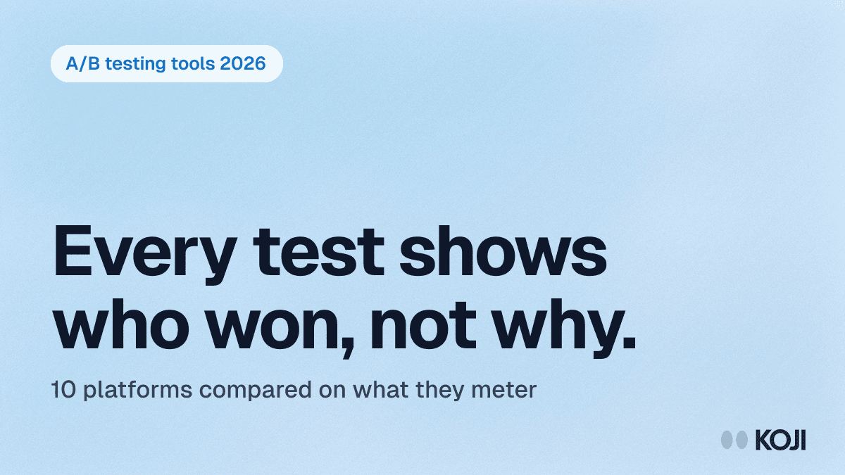 Best A/B Testing Tools in 2026: 10 Platforms Compared (And the Result No Test Can Explain) cover