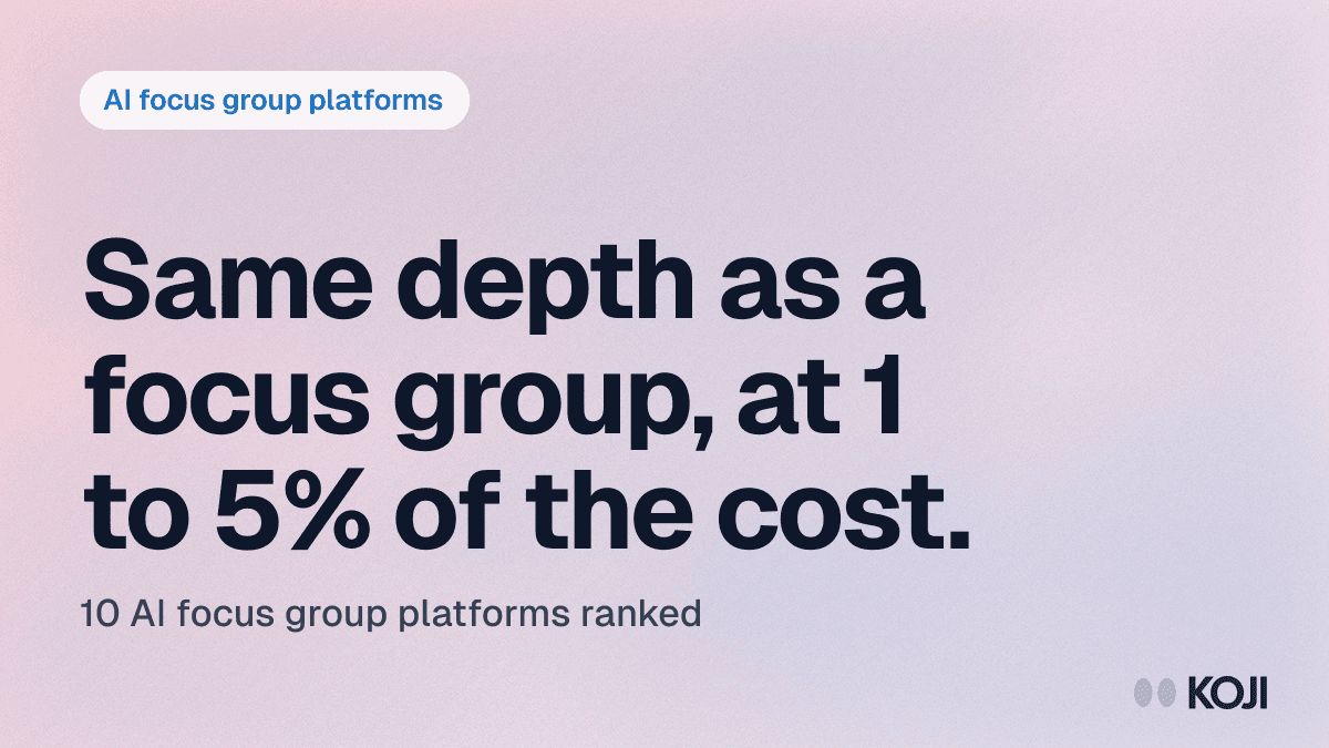 10 Best AI Focus Group Platforms in 2026 (Ranked by Research Depth) cover