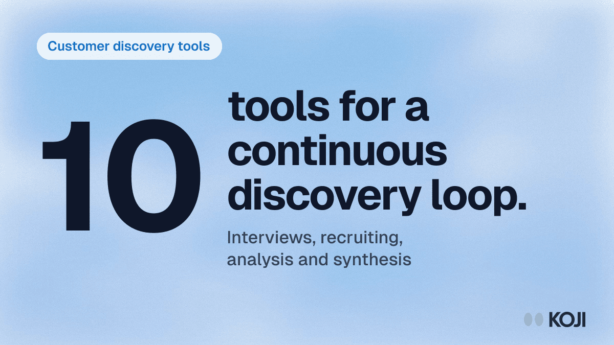The 10 Best Customer Discovery Tools in 2026 (Ranked for Founders & PMs) cover