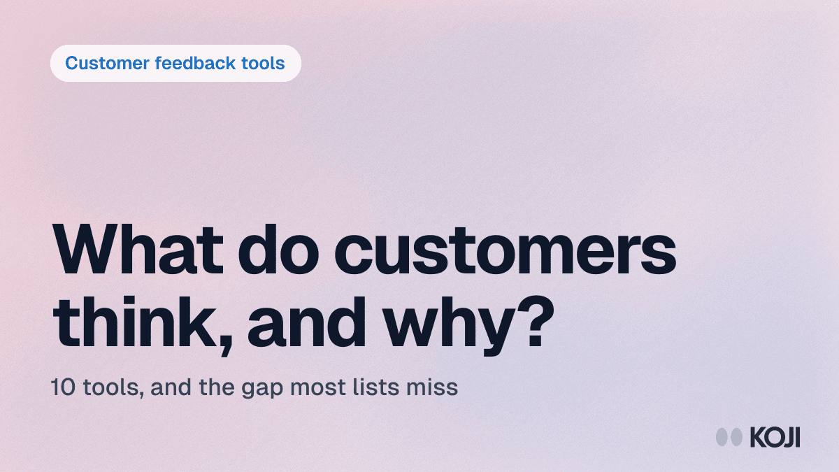 Best Customer Feedback Tools in 2026: The Complete Buyer's Guide cover