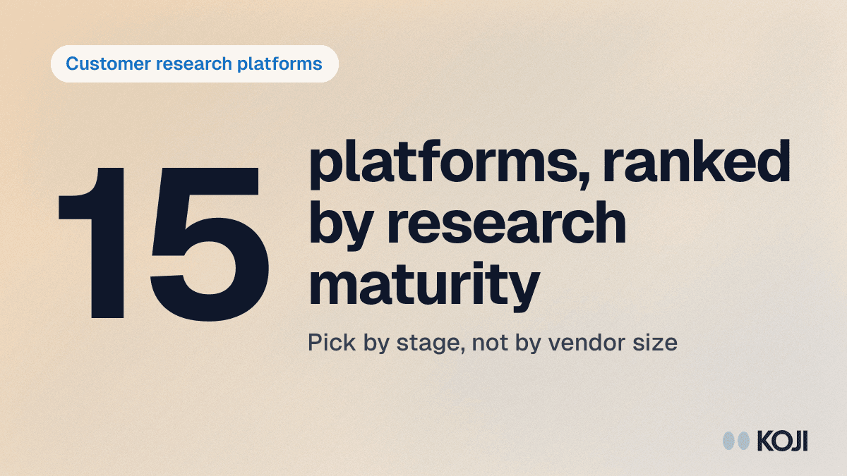 Best Customer Research Platforms in 2026: The Definitive Buyer's Guide (15 Tools Ranked) cover