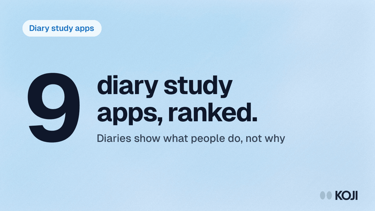 Best Diary Study Apps in 2026: 9 Tools Compared (Mobile, Ethnographic & AI) cover