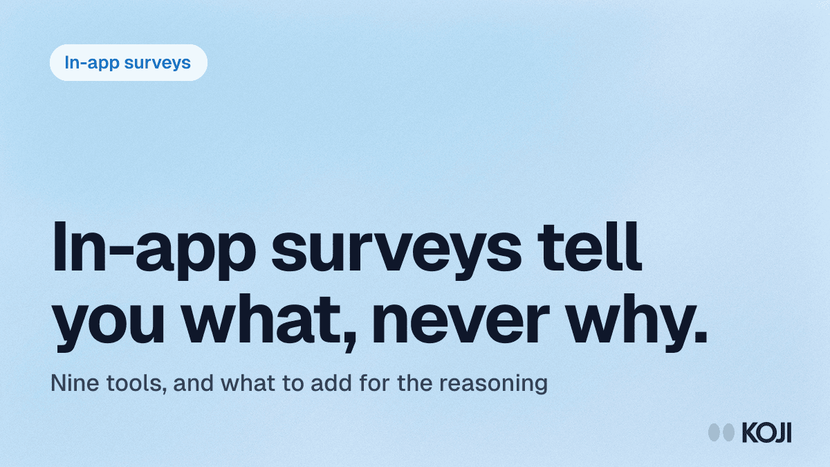 Best In-App Survey Tools in 2026: Top 9 Compared cover