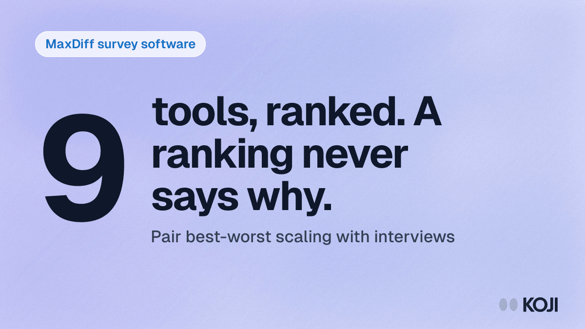 Best MaxDiff Survey Software in 2026: 9 Tools Ranked (Best-Worst Scaling) cover