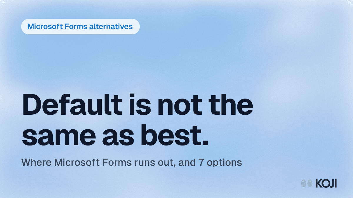 Best Microsoft Forms Alternatives in 2026: 7 Tools That Go Further cover