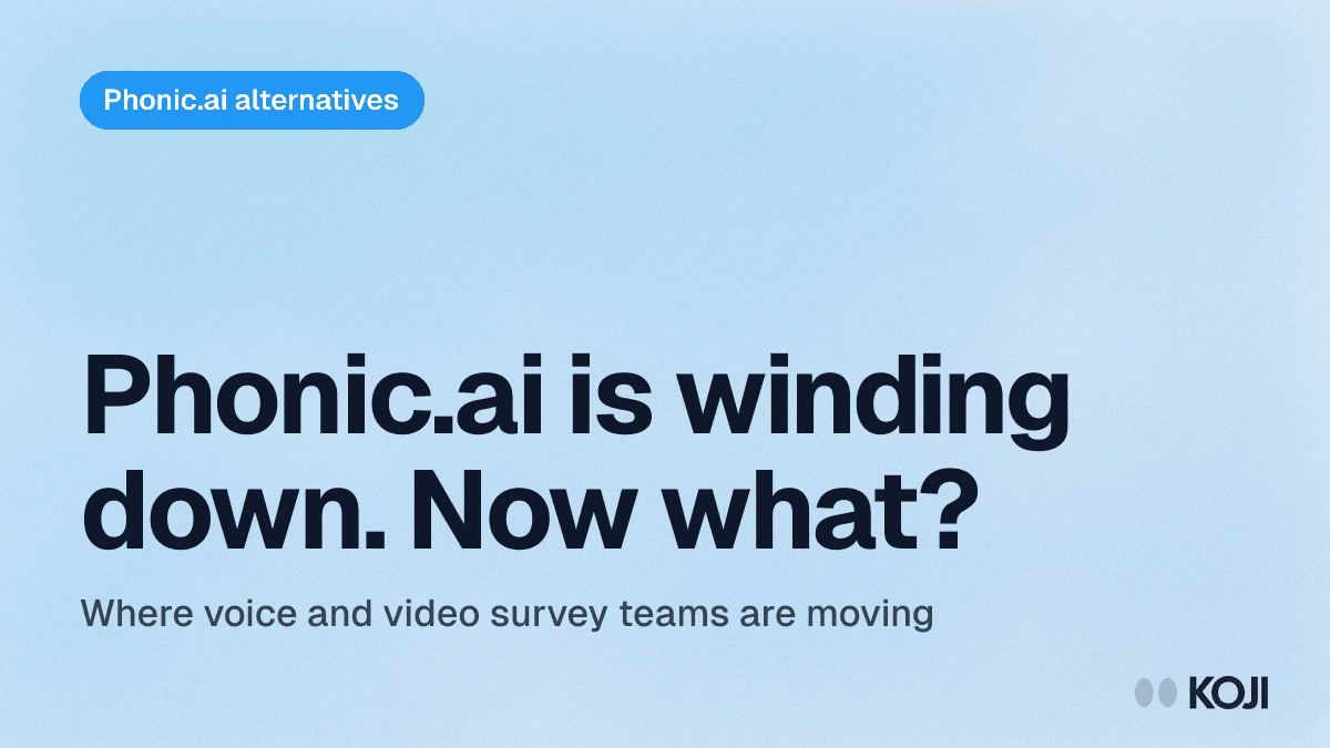 Best Phonic.ai Alternatives (2026): Where Voice & Video Survey Teams Are Moving cover