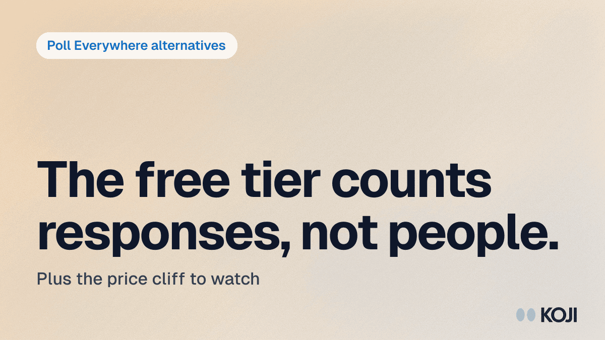 The 8 Best Poll Everywhere Alternatives in 2026 (And the 390% Price Cliff to Watch) cover