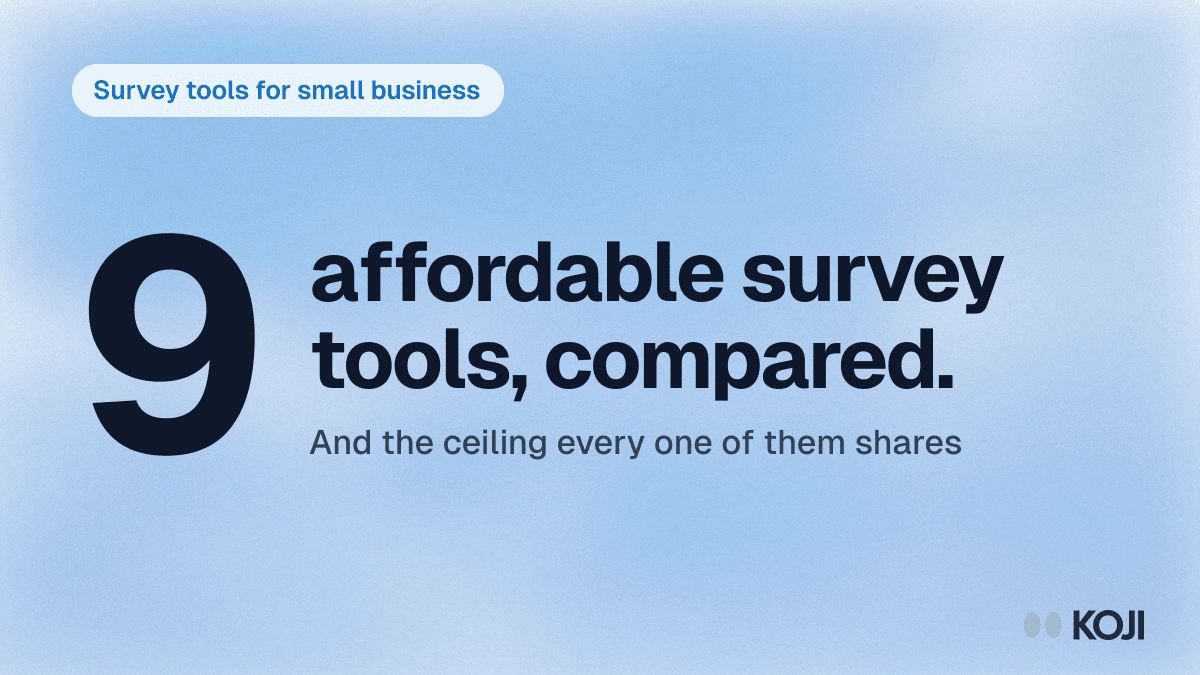 Best Survey Tools for Small Business in 2026: 9 Affordable Platforms Compared cover