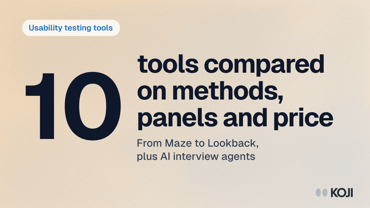 Best Usability Testing Tools in 2026: 10 Platforms Compared (Including AI Interview Agents) cover