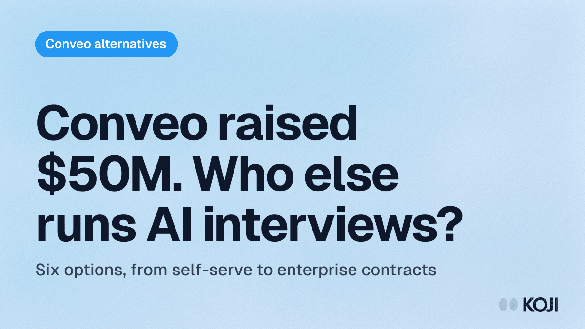 Conveo Alternatives (2026): 6 AI Interview Platforms Compared cover