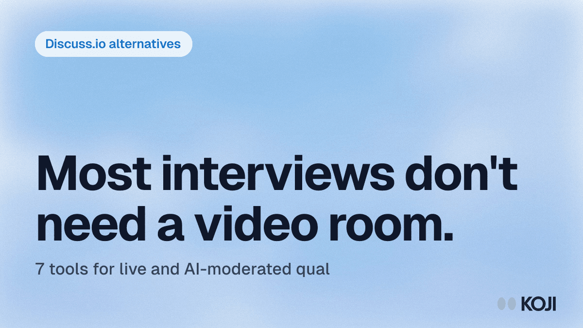 Discuss.io Alternatives (2026): 7 Options for Live and AI-Moderated Qual cover