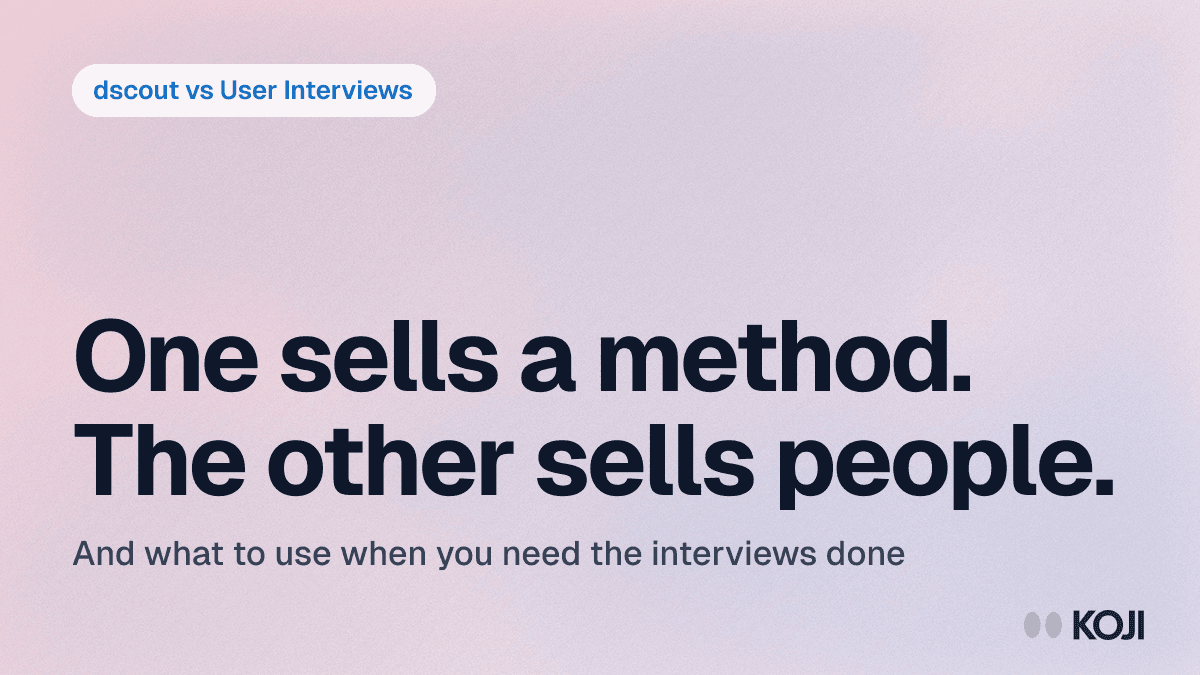 dscout vs User Interviews (2026): Diary Studies or a Recruiting Marketplace? cover