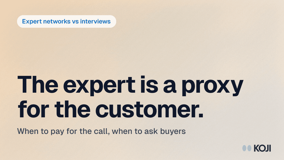 Expert Networks vs Customer Interviews (2026): GLG, AlphaSense, Guidepoint and Third Bridge Compared cover