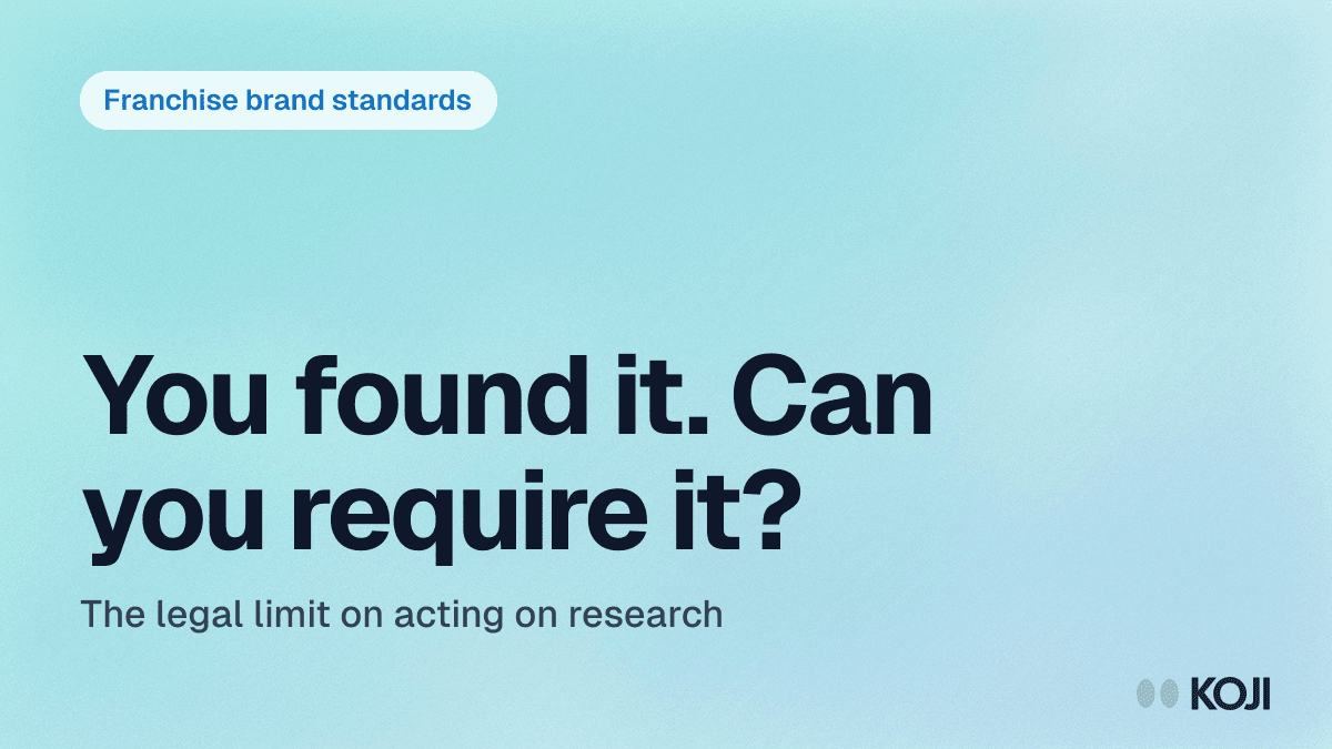 Brand Standards and Customer Research (2026): What a Franchisor Can Actually Require After the Insight Lands cover
