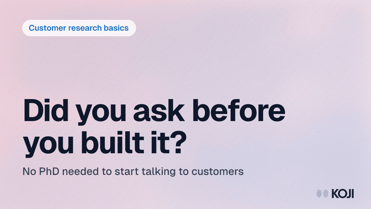 Getting Started with Customer Research: A Beginner's Guide cover