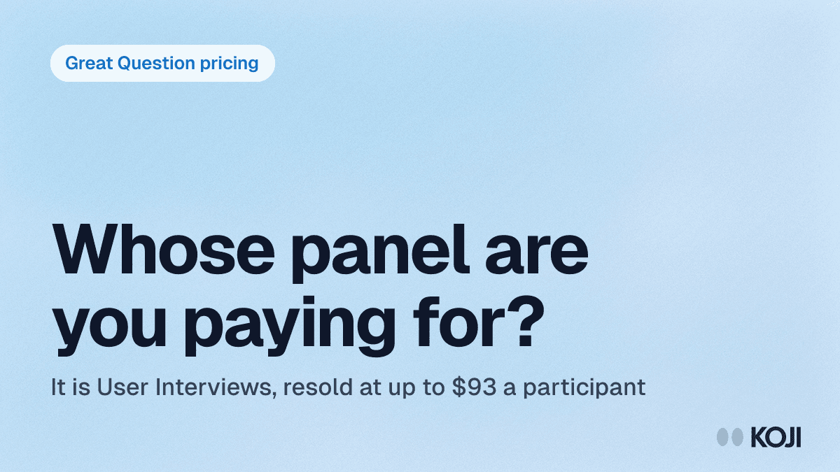 Great Question Pricing in 2026: $129 a Seat, and the Panel Is Someone Else's cover