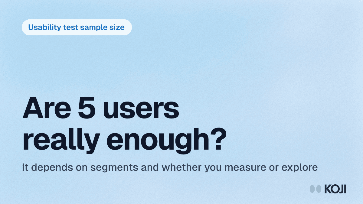 How Many Users Do You Need for Usability Testing? The "5 Users" Rule, Revisited (2026) cover