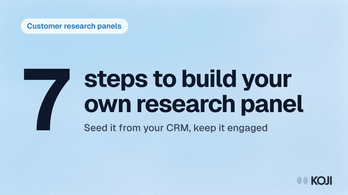 How to Build a Customer Research Panel: The 2026 Playbook cover