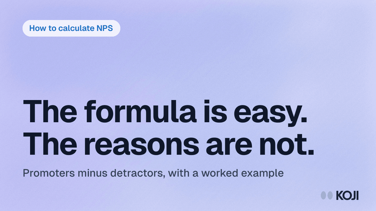 How to Calculate NPS in 2026: Formula, Benchmarks & the "Why" Behind the Score cover