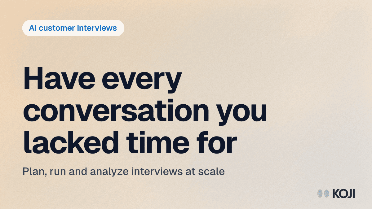 How to Run AI-Powered Customer Interviews at Scale cover