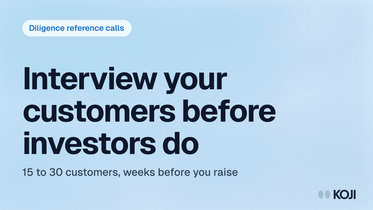 Investor-Ready Customer Evidence: How Founders Prepare for Diligence Reference Calls cover