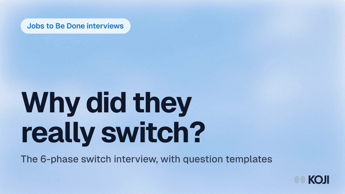 The Complete Guide to Jobs-to-Be-Done Interviews (JTBD Framework 2026) cover