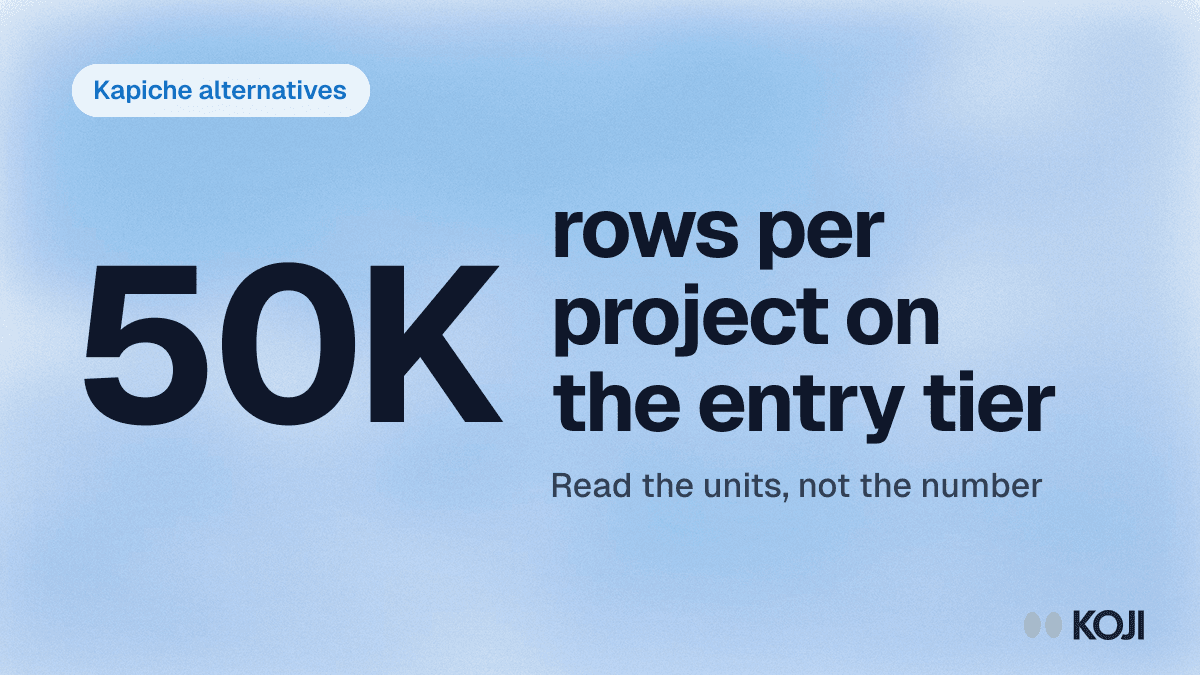 Best Kapiche Alternatives in 2026 (Pricing, Row Limits, and What Rows Cannot Tell You) cover