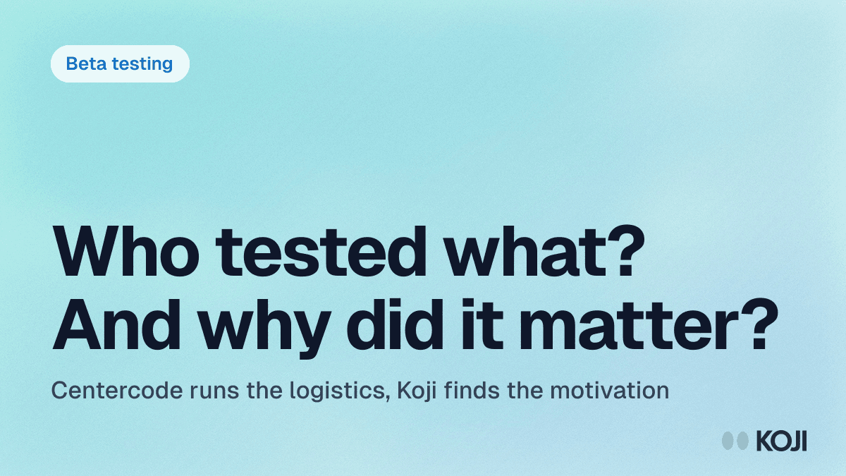 Koji vs Centercode (2026): Beta Testing Platform vs AI Customer Interviews cover