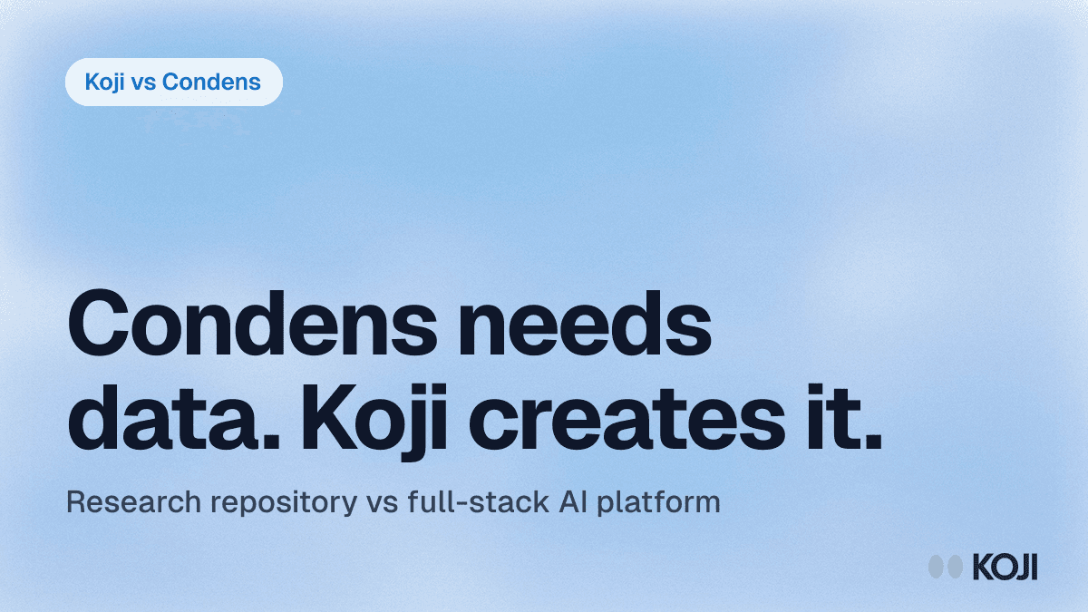 Koji vs Condens: Full-Stack AI Research Platform vs Research Repository (2026) cover