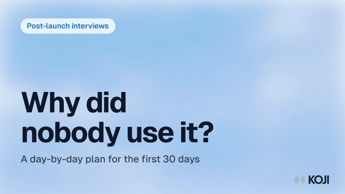 Launch Window Interviews: A Product Manager Playbook for the First 30 Days After You Ship cover