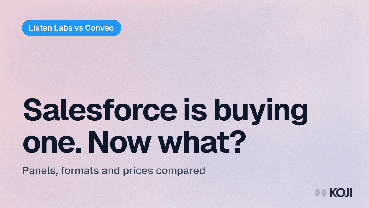 Listen Labs vs Conveo (2026): AI Interview Platforms After the Salesforce Deal cover