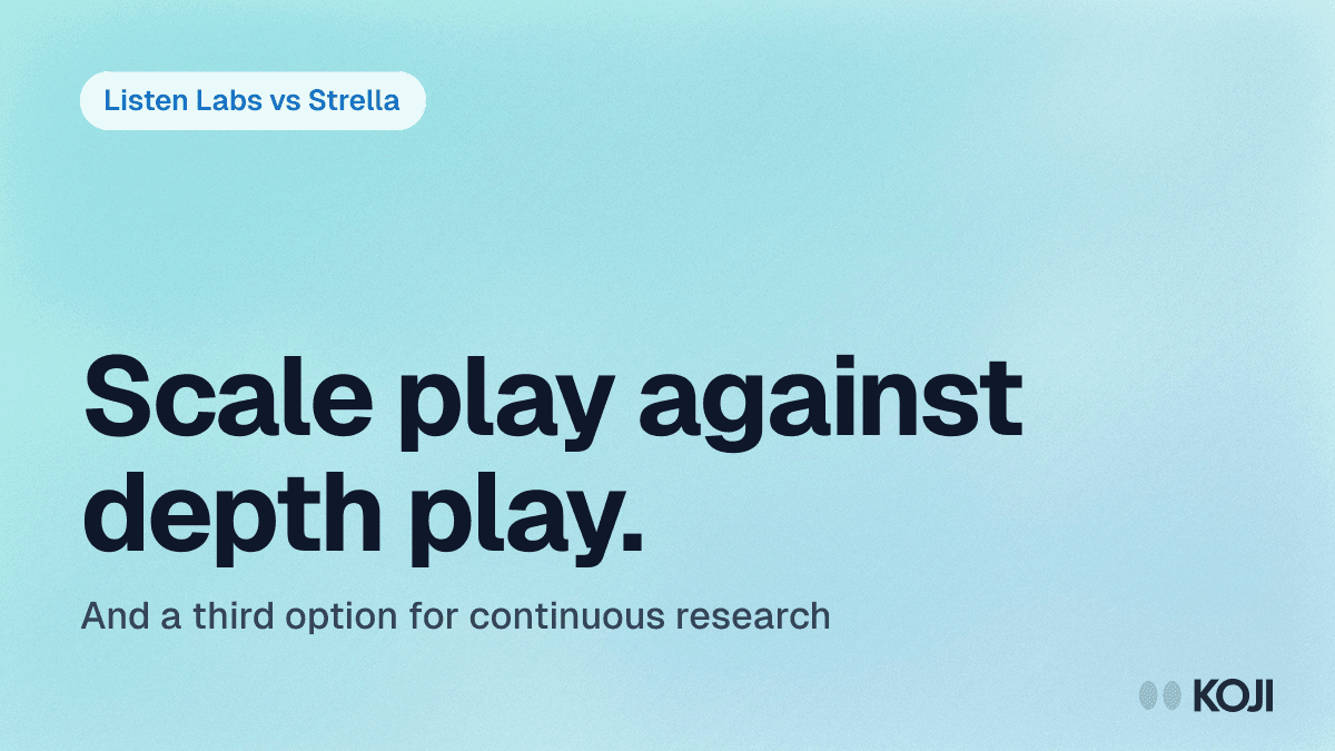 Listen Labs vs Strella (2026): Which AI Interview Platform Fits Your Research? cover