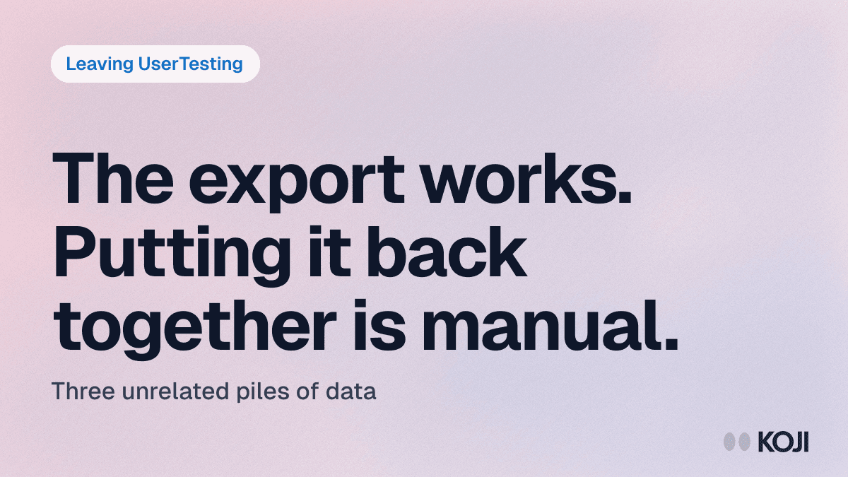 How to Migrate Off UserTesting (2026): The Export Is Real, the Reassembly Is Manual cover