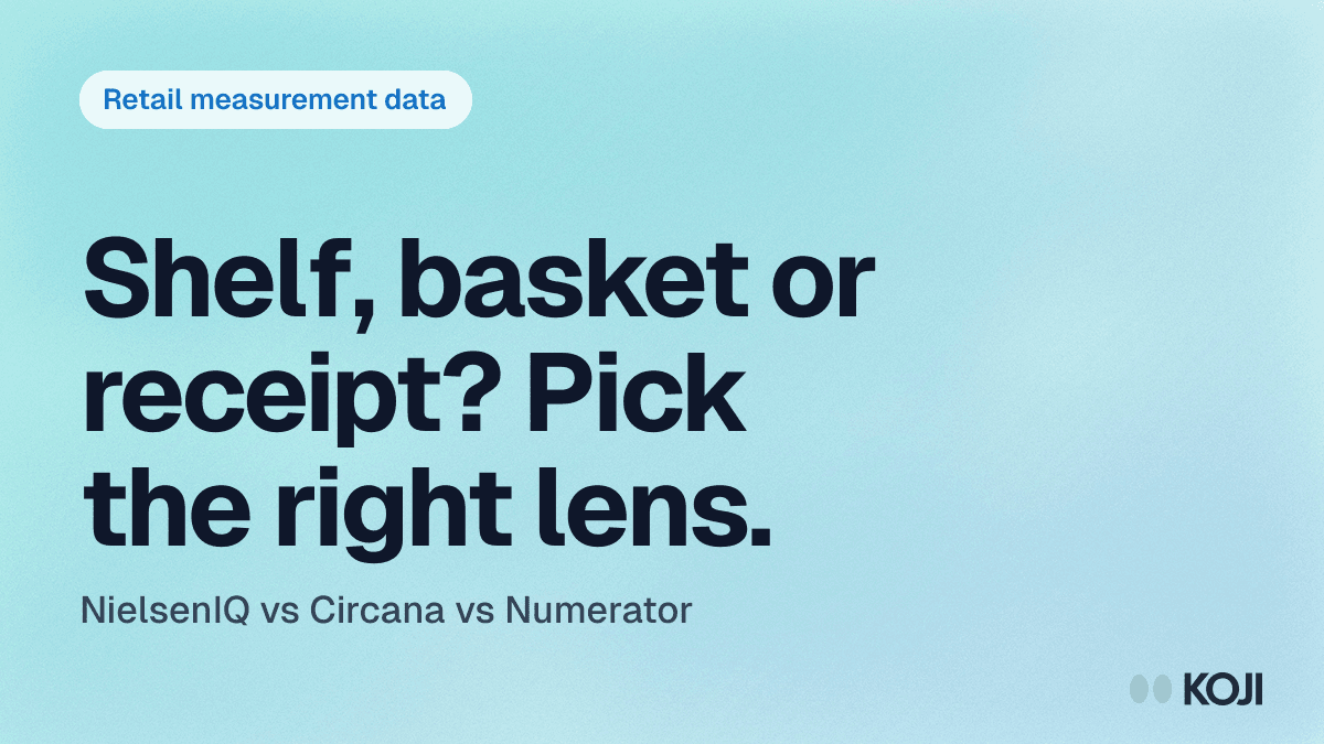 NielsenIQ vs Circana vs Numerator (2026): Retail Measurement Data Compared cover