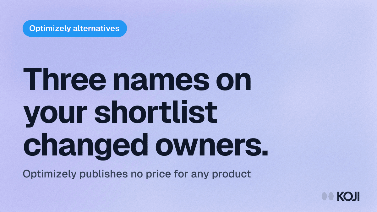 8 Best Optimizely Alternatives in 2026 (And the Price It Stopped Publishing) cover