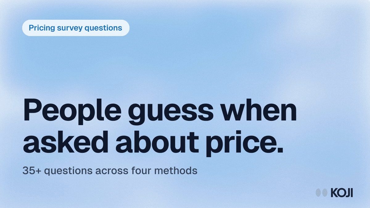 Pricing Survey Questions: 35+ Examples to Find Your Optimal Price (2026) cover