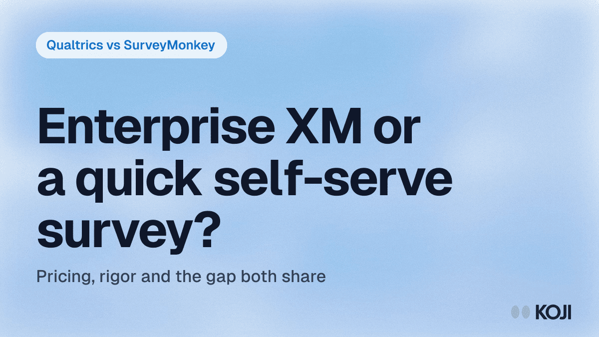 Qualtrics vs SurveyMonkey (2026): Which Survey Platform Wins — and the AI-Native Alternative cover