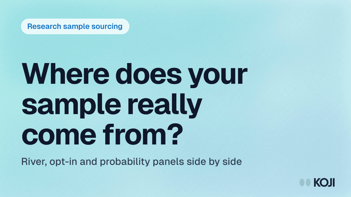 River Sampling vs Opt-In Panels vs Probability Panels: How Research Sample Actually Gets Sourced (2026) cover