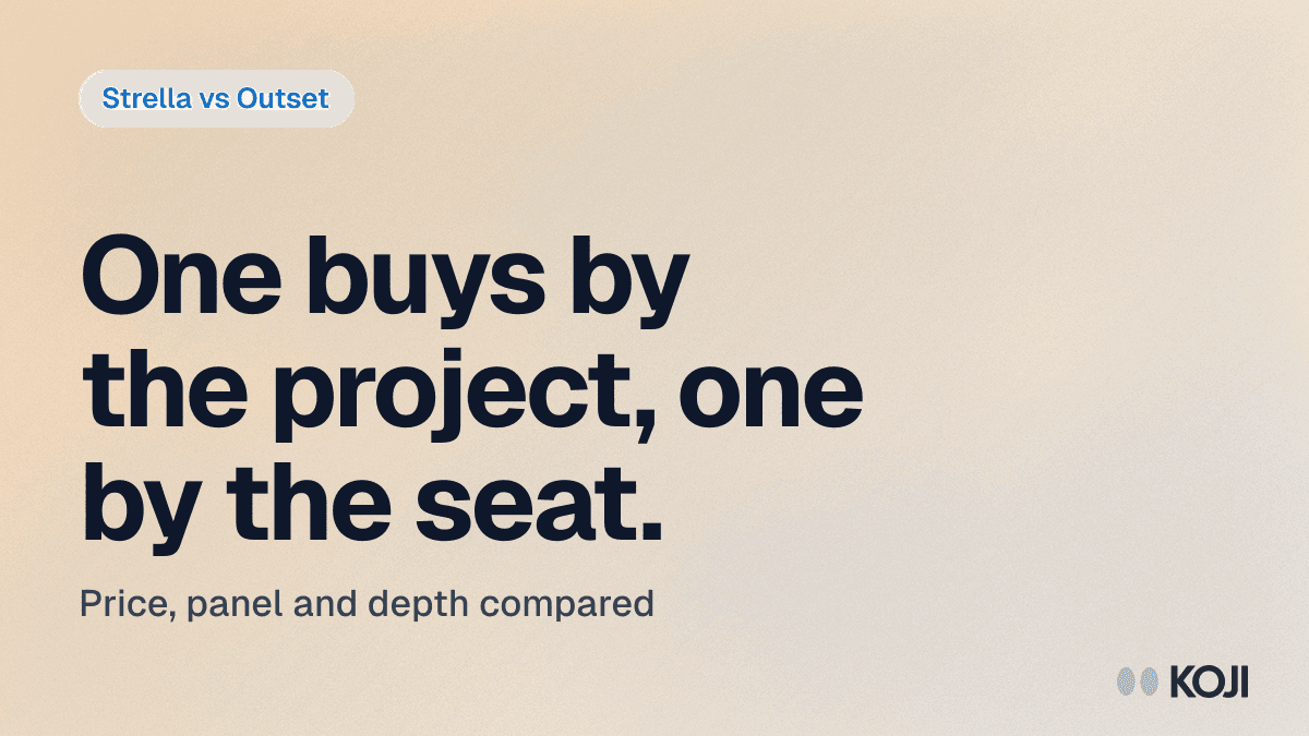 Strella vs Outset (2026): AI Research Platforms Compared on Price, Panel, and Depth cover