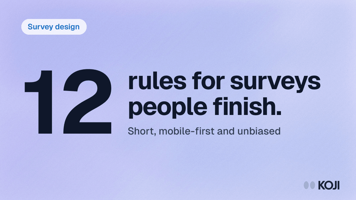 Survey Design Best Practices in 2026: 12 Rules for Higher Completion and Cleaner Data cover
