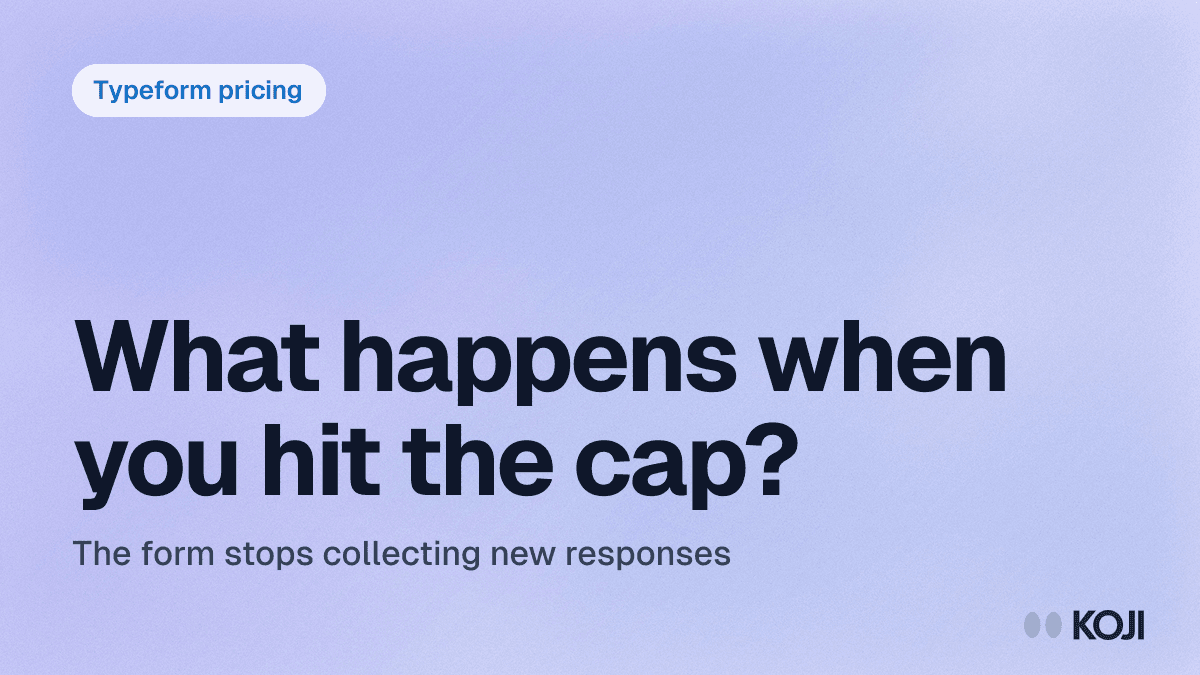 Typeform Pricing in 2026: Plans, Response Limits & What You Actually Pay cover