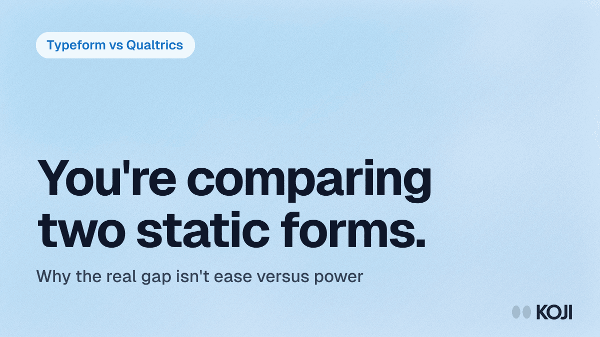 Typeform vs Qualtrics (2026): Which Survey Platform Is Right for You? cover